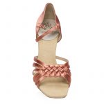 Ray Rose 869 Dark Tan Satin Dance Shoes