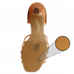 Ray Rose 821-XHB (Hook Buckle - Pyramid Sole) Colorado Xtra Dark Tan Satin - Image 4
