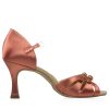 Ray Rose Aquila - Dark Tan Satin Latin Dance Shoes - Image 3